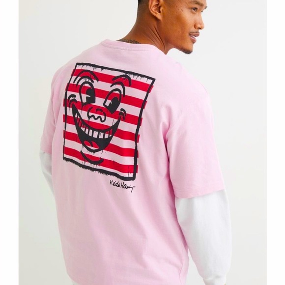 H&M X Keith Haring Relaxed Fit T-Shirt NWOT - Picture 4 of 8